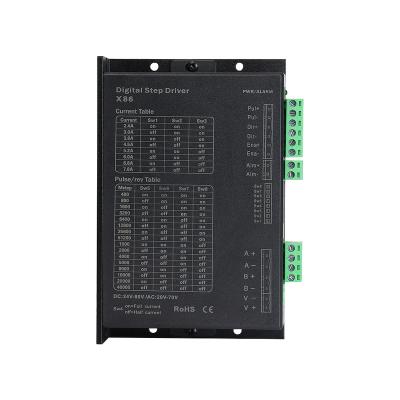 China Dm808T Replaceable Stepper Motor Driver Ac Dc Hybrid Driver X86 Pitch 150*97.5*53mm High Subdivision for sale