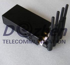 China Portable High Power 4W Mobile phone signal Jammer (CDMA,GSM,DCS,PHS,3G) for sale