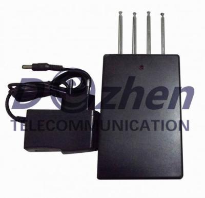 China Quad band Car Remote Control Jammer (315MHZ/ 330MHz/ 390MHZ/433MHz,50 meters) for sale