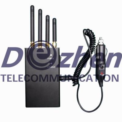 China 4 Band Mobile Phone Signal Jammer , Portable Cell Phone Jammer For 4G LTE 2600 for sale