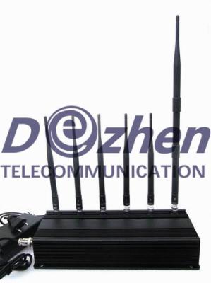 China 6 de telefoon 3G LOJACK van de antennecel & rf-Stoorzender (GSM, CDMA, DCS, PCs, 3G, LOJACK, RF315MHz/433MHz) Te koop