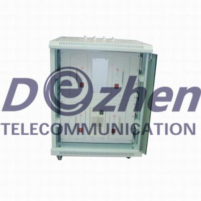 China Cube Style Vehicle Jammer , Cell Phone Signal Jammer 240W Effective Output Power for sale