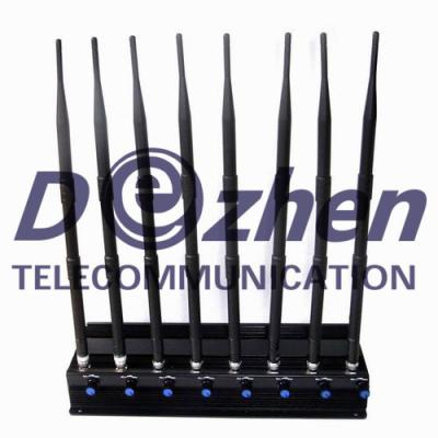 China 18W RF Power Mobile Phone Signal Jammer 3G 4G WIFI GPS Lojack With Adjustable Buttons for sale