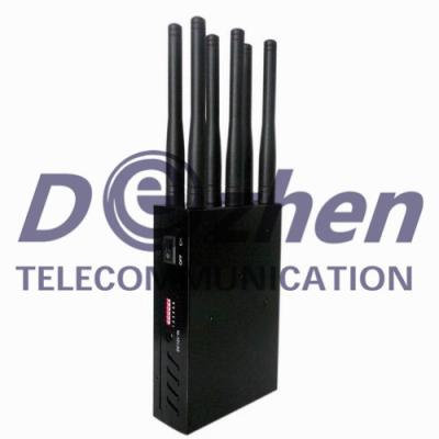 Chine Durée de vie sélectionnable de GPS 3G 4G d'antenne du brouilleur 6 de signal de GPS de dresseur de téléphone portable longue à vendre