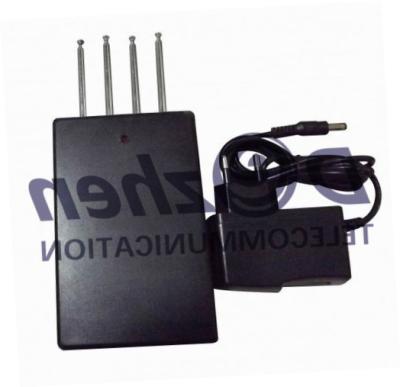 China Quad band Car Remote Control Jammer (270MHZ/ 330MHz/ 390MHZ/418MHz,50 meters) for sale