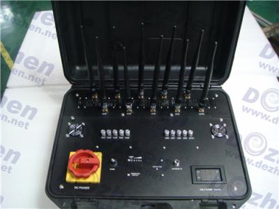 China Cell Phone 50-800 Meters RF Military Bomb Jammer DDS convoy jamming system for sale