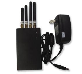 China Portable GSM / DCS / 3G Radio Frequency Jammer Handheld Signal Jammer for sale