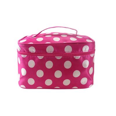 China Fashion Eco Promotional Custom Zipper Portable Luxury Makeup Cosmetic Case Bag for sale