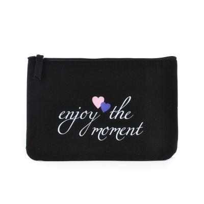 China Wholesale High Quality Customized Eco OEM Factory Price Plain Canvas Cosmetic Bag for sale