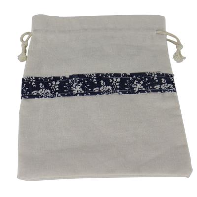 China Eco Factory Price High Quality Cotton Canvas Drawstring Bag for sale