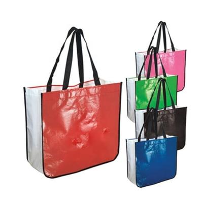 China Eco Customize Promotional Reusable Eco Friendly 100gsm PP Nonwoven Tote Bag for sale