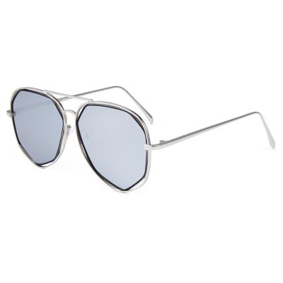 China Fashion sunglasses sliver mirror lens with metal sunglasses style sunglasses 2019 new for sale