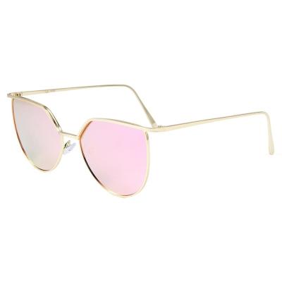 China 2018 ODM Gold Frame Sunglasses Women Glass Sunglasses Retro Fashion Sun Glasses for sale