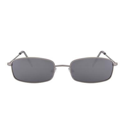 China Fashion Private Label Metal Silver Men's Square Sunglasses for sale