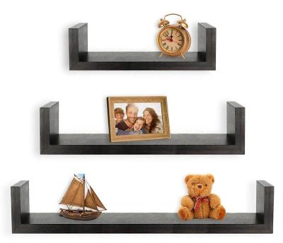 China Intersecting Adjustable Modern Decorative Cube (Height) Wall Mounted Floating MDF 4 Shelves for sale