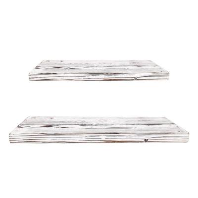 China 2 Tier Sustainable Wood Floating Wall Shelf Hidden Floating Shelf Bracket for sale