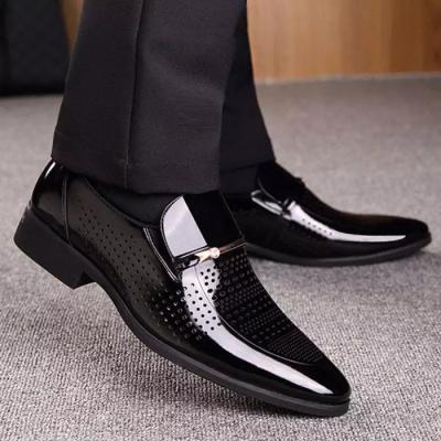 China New Summer Lightweight Leather Shoes Slip On Formal Business Men's Elegant Casual Shoes For Men's New Style for sale