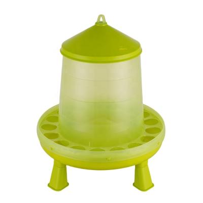 China PE Animal Farm Green Device Free Range With Feed Pan Drinker With Leg for sale