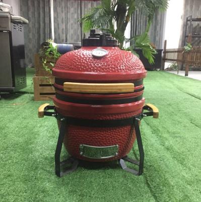 China High Quality Adjustable Size 15inch MCD Small Size Charcoal Kamado Grill Ceramic BBQ Grill for sale