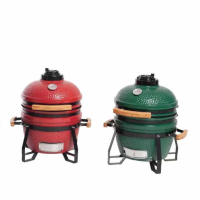 China Adjustable Height 15inch Portable Indoor Outdoor Ceramic Grill 13 MCD BBQ Grill 13 Inch Kamado for sale