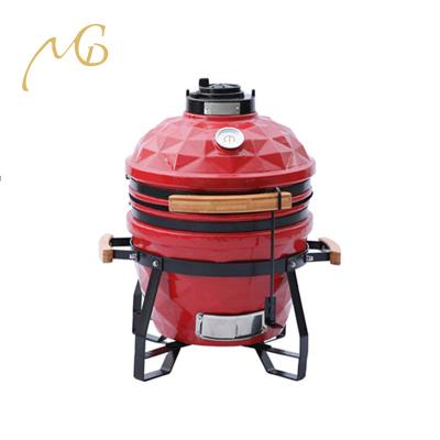 China Adjustable size 15inch MCDKAMADO Kamado CLUB diamond ceramic type barbecue grill factory supplierCharcoal BARBECUE for sale