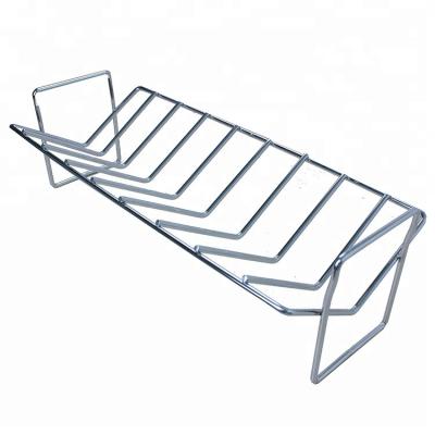 China Easily Cleaned 22inch MCD Stainless Steel Rib Rack Used For Ceramic Charcoal Kamado Grill BBQ Grill Accessories for sale