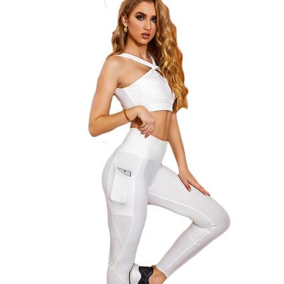 China Breathable Naked Yoga Sets New Design Sports Leggings Set Sports Fitness Women Running Clothing Bra And Yoga Set for sale