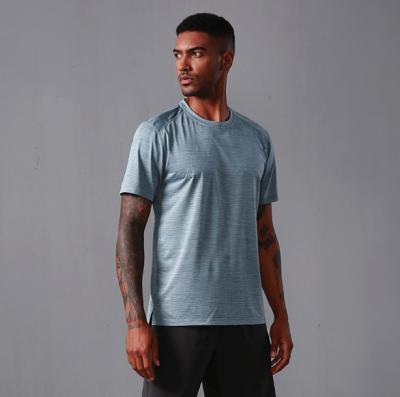 China Good Quality Breathable Dry Cool Sports Shirt Round Neck With Binding Outdoor Wear Gym T Shirts Men for sale