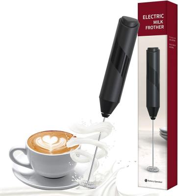 China New Design Selling Mini Electric Hand Mixer Amazon Viable Black Hot Sale Custom ABS Cappuccino Milk Frother for sale