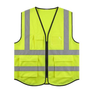 China High Quality Reflector Jacket Anti-Wrinkle Hi Vision Safety Reflective Vest With Custom Logo Worker Government QC Hygiene Worker for sale