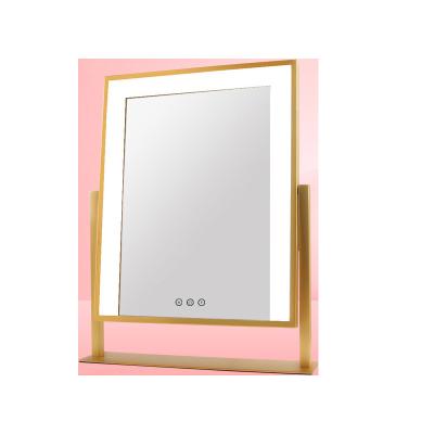 China OEM Desk Lighted Smart Mirror Decorative Barber Shop Light Lamp Ring Led Mirrors Make Up Mirror for sale