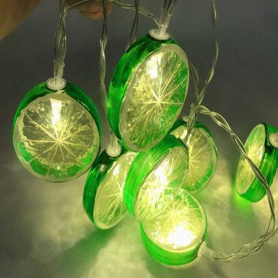 China Outdoor Battery String Light Christmas Decorations 10 LED Lemon Battery String Lights for sale