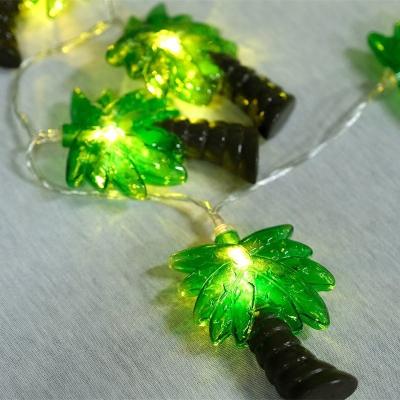 China String Lights Home Christmas Lights 10 LED 2AA Battery String Light Coconut Tree Shaped String Fairy Lights for sale