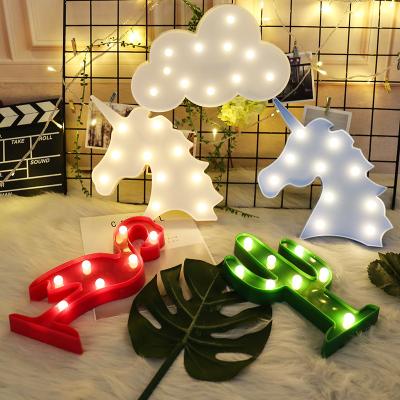 China Light Strings Warm White Color 9 LED Decoration 3D Shaped Light Battery Marquee Fairy Night Wall Lights for sale