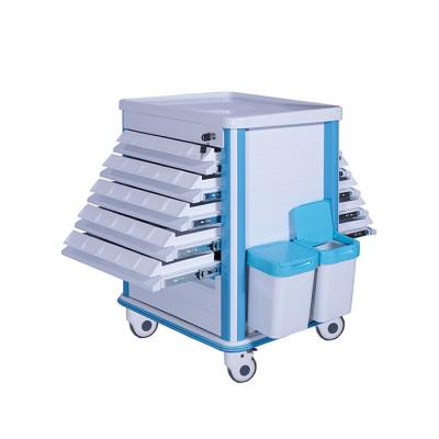 China ABS Hospital Medicine Trolley Hospital Emergency Carts Contemporary High Quality Medical Equipment for sale