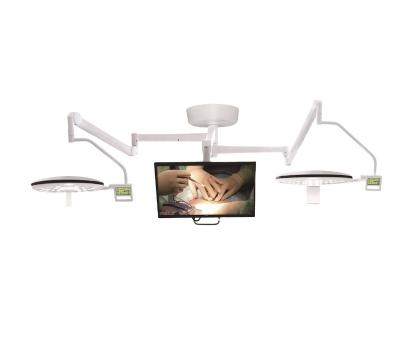 China Germany Surgical Spare Parts Good Led Lights Prices With Camera Ceiling Doubles Price PLM-700/500 TV Use Goods Head Veterinary Surgery Lights for sale