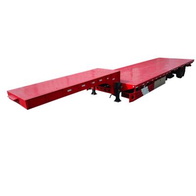 China Plataforma Skeleton Vertical Semi-Trailer Professional Low Bed Truck Trailer GFC9400TDP Tender for sale