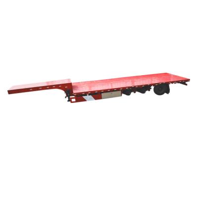 China Uneven Truck Lowbed Truck Trailer GFC9400TDP High Grade Width Flatbed Semi-Trailer for sale