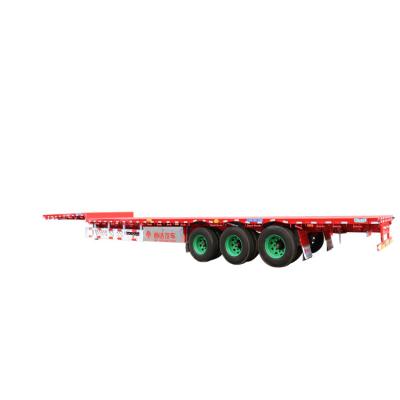 China Truck Trailer GFC9400TDP Manufacturers Direct Low Bed Slab Flatbed Semi Truck Trailer for sale