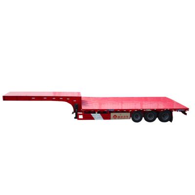 China Wholesale Cheap Price Tri Axle Flatbed Truck Trailer GFC9400TDP Low Pallet Semi Trailer for sale