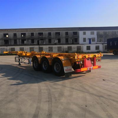 China Truck Trailer Best Selling 3 Axles 40FT Flat Bed Container Semi Trailer For Sale Semi-trailerContainer Semi Trailer for sale