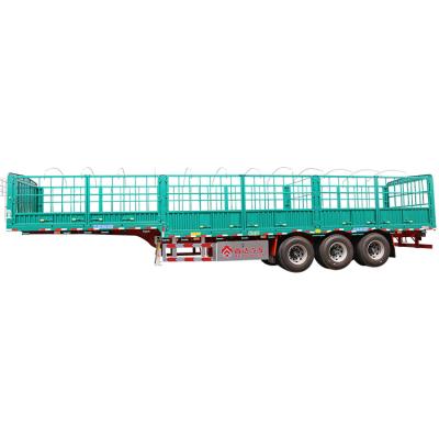 China Heavy Barrier Truck Trailer GFC9400CCYE Chinese Factory Tri Axle Slab Truck Cargo Semi-Trailer for sale