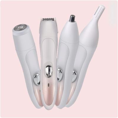 China 4 in 1 Multifunctional Lady Handy Mini Usb Rechargeable Wireless Nose/Cordless Hair Trimmer Ear Hair Trimmer Nasal Nose Shaver For Women for sale