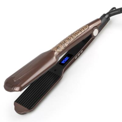 China ST2527A Hair Straight Hair Crimper Electric Ceramic Hair Waver With LED Screen for sale