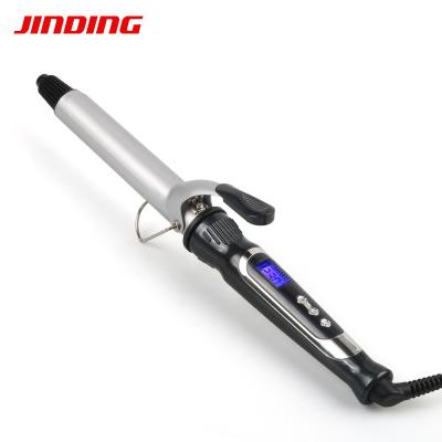 China Temerature Jinding ST3384 PTC Adjustable Electric Hair Curler Heating Barrel Ceramic Coated Hair Curling Iron for sale