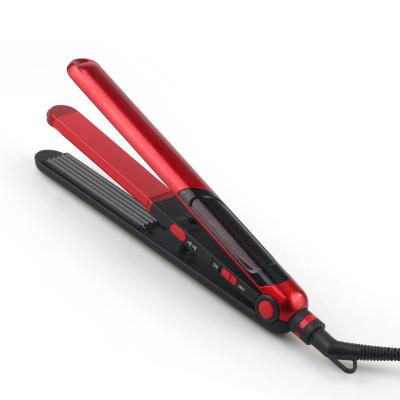 China JINDING Tourmaline Ceramic ST9227 3 in 1 PTC Heater Ceramic Flat Iron Hair Curler Fasting Heating Hair Hesitate Hair Straightener for sale