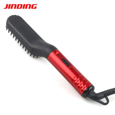 China Hair/Beard Straightening and Detangling One Stop Hair Straightener Electric Beard Brush Hot Selling Grooming Straightener for sale