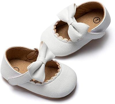 China Breathable princess show shoes with comfortable bow girls shoes and durable kids shoes for sale