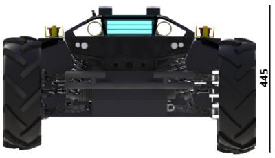 China nivel de la protección del chasis Ip65 de 50kg Max Load Differential Wheeled Robot en venta