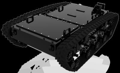 China Chasis de aluminio del robot de la correa eslabonada mediana a prueba de explosiones en venta